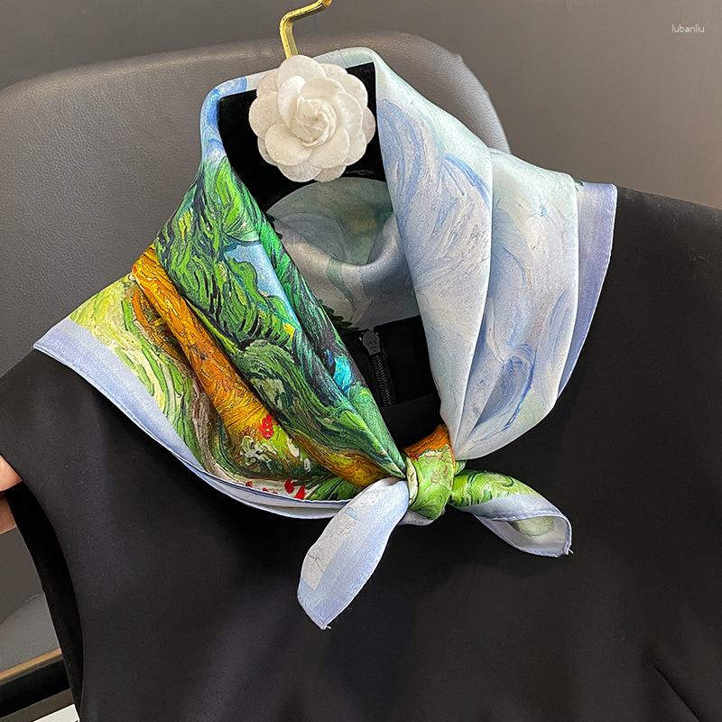 Scarves 2023 Fashion Real Pure Silk Headscarf Square Satin Scarf For Women Shawl Foulard Hijab Neckerchief Wrap Bandana Headbands
Scarves 2023 Fashion Real Pure Silk Headscarf Square Satin Scarf For Women Shawl Foulard Hijab Neckerchief Wrap Bandana Headbands