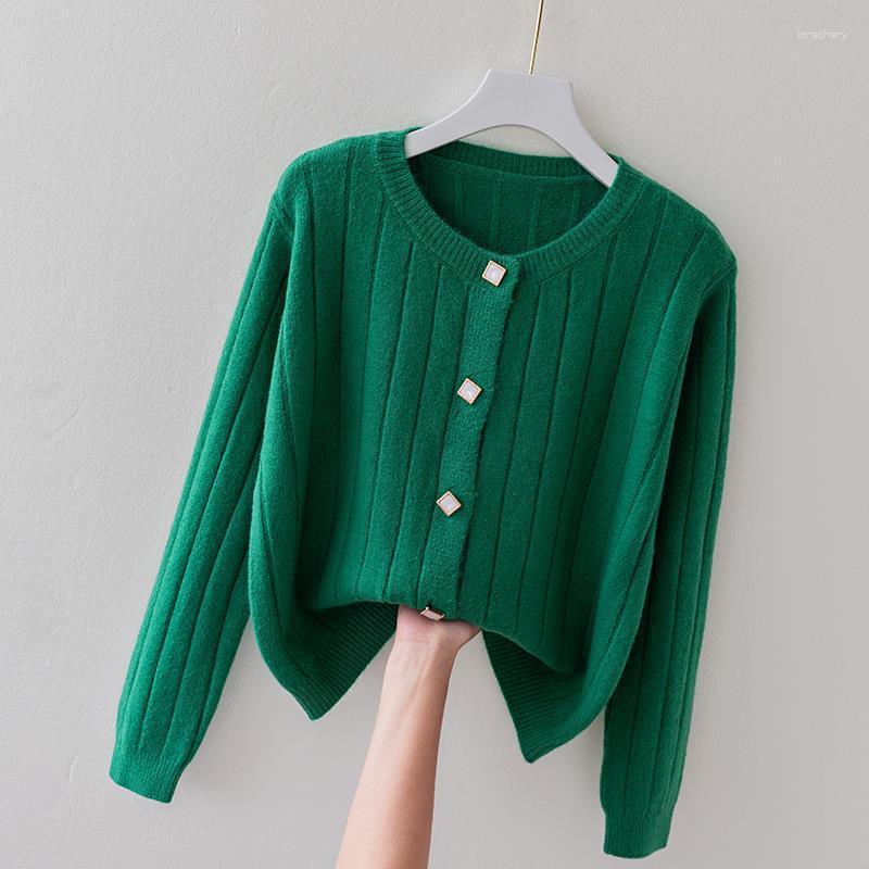 Women' Knits 2023 Knitted Sweater Cardigan Women' Spring And Autumn Solid Color Round Neck Long Sleeve Short Knit Coat Female H100, Green
Women' Knits 2023 Knitted Sweater Cardigan Women' Spring And Autumn Solid Color Round Neck Long Sleeve Short Knit Coat Female H100, Green