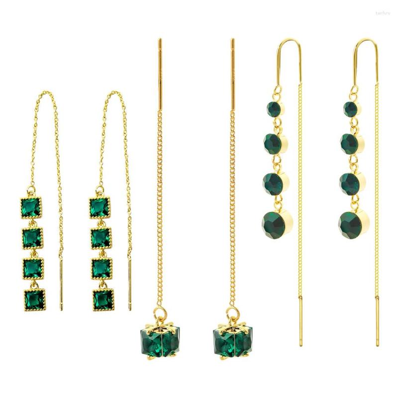 Dangle Earrings Vedawas Fashion Trend Long Tassel Copper Ear Line Zircon Inlaid Drop For Women 18K Genuine Gold Plated Jewelry
Dangle Earrings Vedawas Fashion Trend Long Tassel Copper Ear Line Zircon Inlaid Drop For Women 18K Genuine Gold Plated Jewelry
