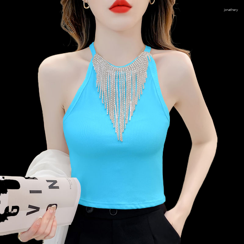 Women's Tanks Sleeveless Vest Women's Summer 2023 Hanging Neck Small Sling Short Inner Tops, White
Women's Tanks Sleeveless Vest Women's Summer 2023 Hanging Neck Small Sling Short Inner Tops, White