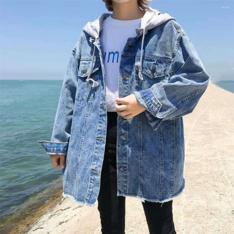 Women' Jackets Fashion Denim Jacket Female 2023 Spring Korean Medium Style Hooded Cowboy Coats Women Casual Loose Clothing, Picture color
Women' Jackets Fashion Denim Jacket Female 2023 Spring Korean Medium Style Hooded Cowboy Coats Women Casual Loose Clothing, Picture color