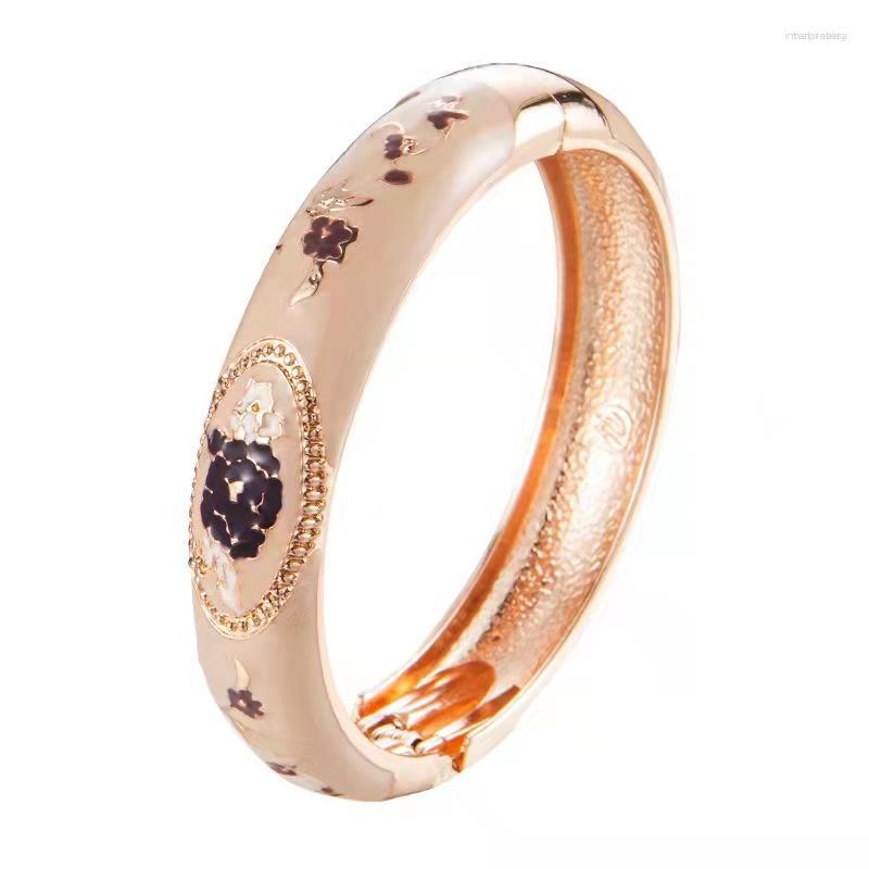 Bangle Wealthy Peony Flower Cloisonne Bracelet Alloy Open Ethnic Style Jewelry Female Dripping
Bangle Wealthy Peony Flower Cloisonne Bracelet Alloy Open Ethnic Style Jewelry Female Dripping