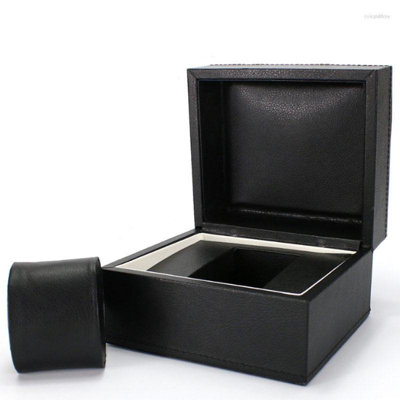 Watch Boxes Top PU Leather Storage Box Black Single Case For Men Or Women Package Jewelry Gift Luxury Follow Cases B018
Watch Boxes Top PU Leather Storage Box Black Single Case For Men Or Women Package Jewelry Gift Luxury Follow Cases B018