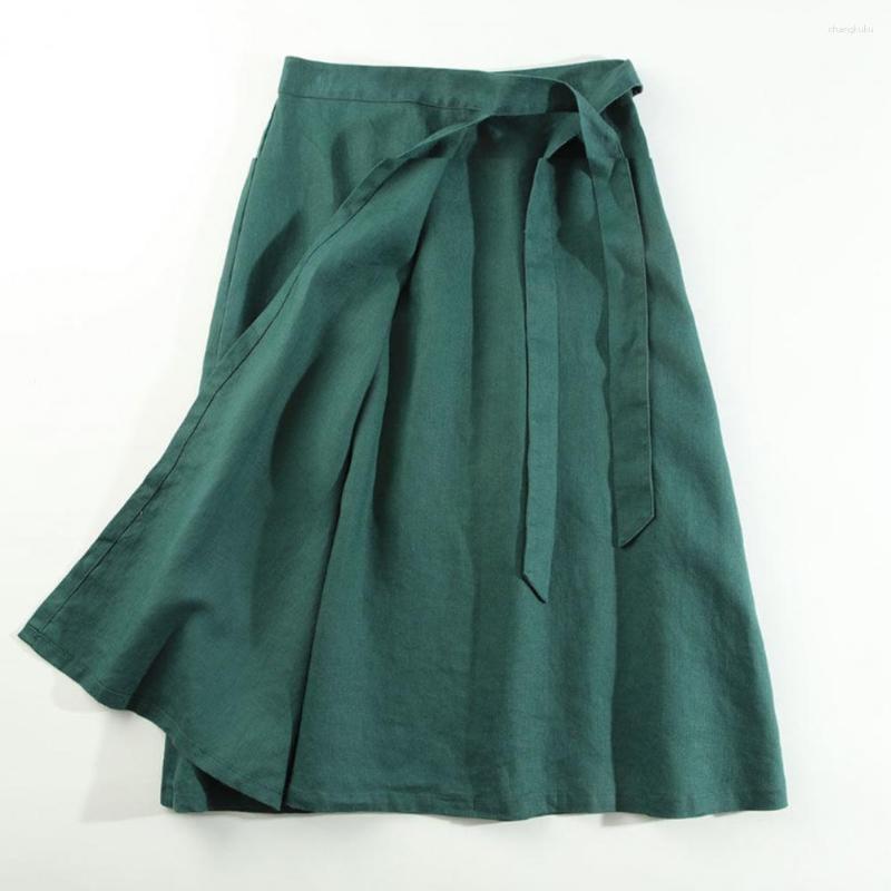 Skirts High-Waist Elastic Waistband Midi Skirt Side Bandage Thin Women Summer Solid Color A-Line Streetwear, Green
Skirts High-Waist Elastic Waistband Midi Skirt Side Bandage Thin Women Summer Solid Color A-Line Streetwear, Green