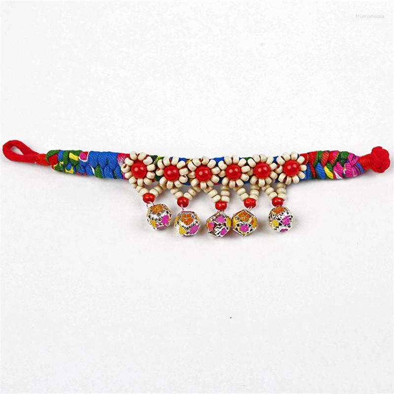 Bangle National Ethnic Style Multicolor Flower Charm Handmade Fabric Bell Bracelet For Women Friendship Wish Jewelry GiftBangle Raym22
Bangle National Ethnic Style Multicolor Flower Charm Handmade Fabric Bell Bracelet For Women Friendship Wish Jewelry GiftBangle Raym22