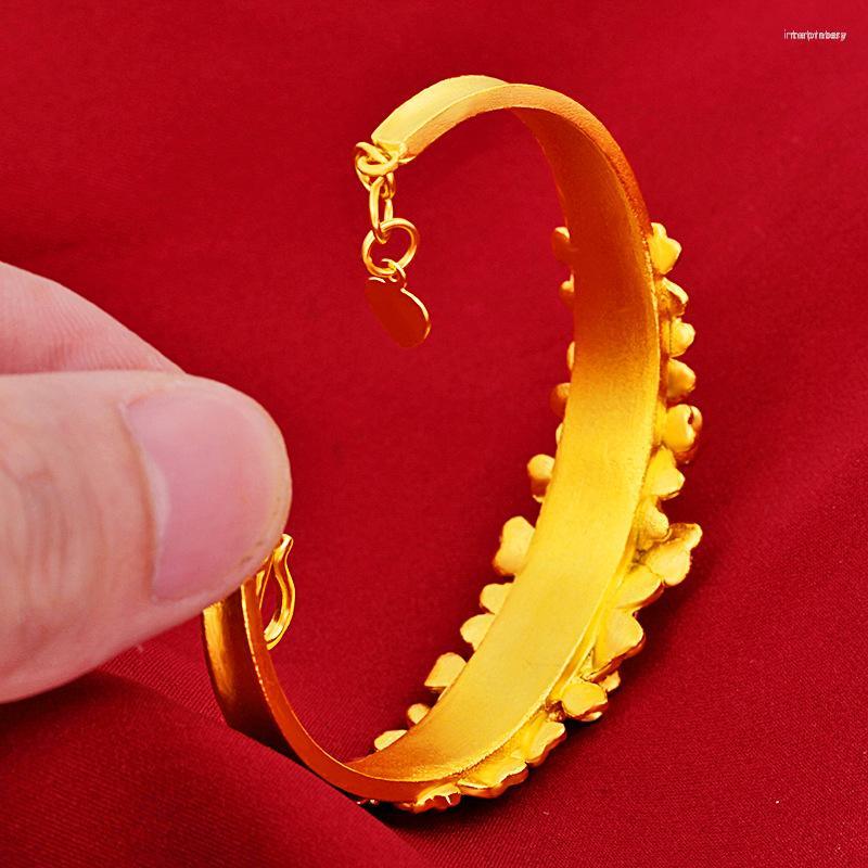 Bangle Cuff Women Heart Leaf Pattern Yellow Gold Filled Dubai Wedding Bracelet Luxury Gift
Bangle Cuff Women Heart Leaf Pattern Yellow Gold Filled Dubai Wedding Bracelet Luxury Gift