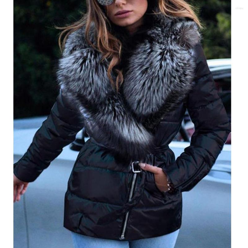 Women's Trench Coats Wepbel Parkas Outwear Women Bright Surface Big Fur Collar Down Cotton-Padded Coat Short Jackets Long Sleeve Cotton, Black
Women's Trench Coats Wepbel Parkas Outwear Women Bright Surface Big Fur Collar Down Cotton-Padded Coat Short Jackets Long Sleeve Cotton, Black