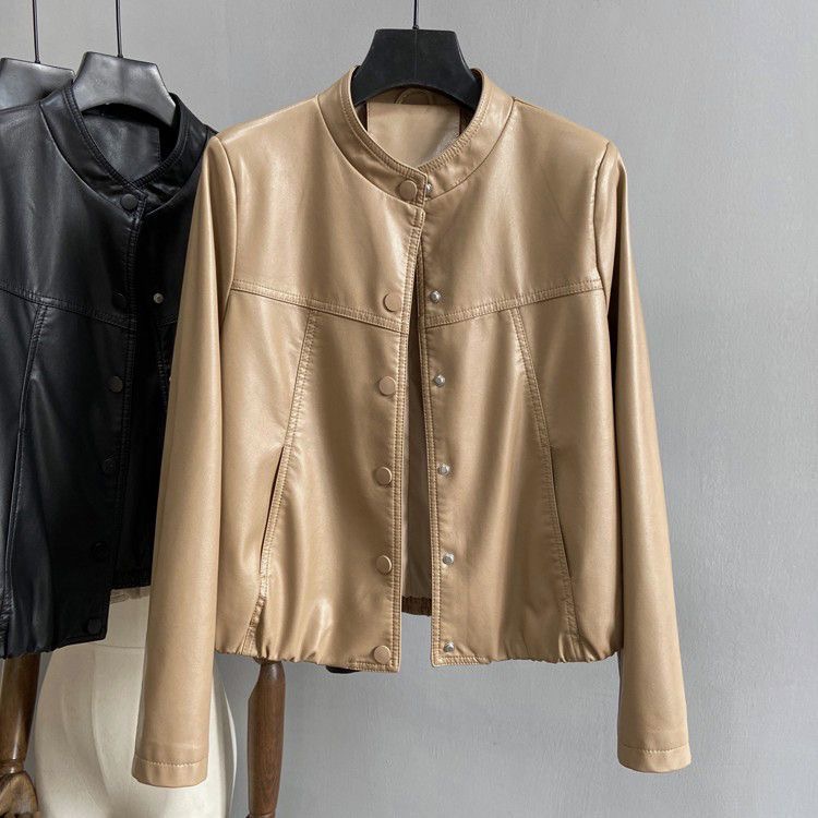 Designer womens leather Jacket coat Woman Short Coats Autumn Style Slim For Lady Sheepskin Jacket Soft feel Designer Coat luxury designer woman jackets C006, Khaki
Designer womens leather Jacket coat Woman Short Coats Autumn Style Slim For Lady Sheepskin Jacket Soft feel Designer Coat luxury designer woman jackets C006, Khaki