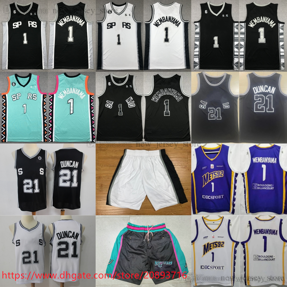1 VictorWembanyama Jersey 2023 Basketball Draft Pick NO.1 Metropolitans92 Mets92Team RisingStar College White Purple Shirts KeldonJohnson 21Duncan Jerseys, Aspicture (with team name) 
1 VictorWembanyama Jersey 2023 Basketball Draft Pick NO.1 Metropolitans92 Mets92Team RisingStar College White Purple Shirts KeldonJohnson 21Duncan Jerseys, Aspicture (with team name)