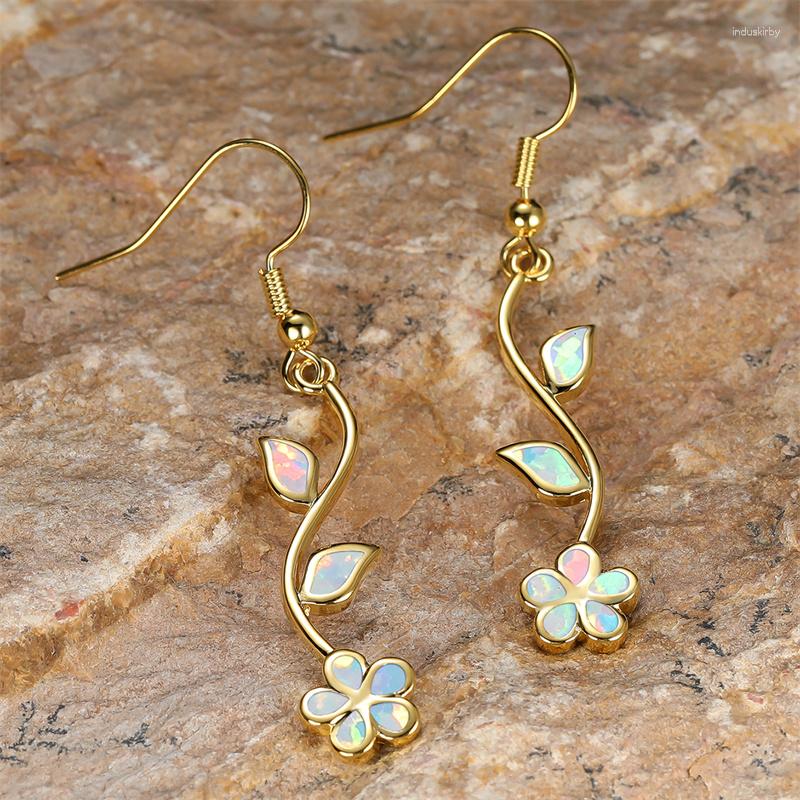 Dangle Earrings Luxury Plant Flower Drop White Blue Fire Opal For Women Silver Gold Color Bridal Engagement Valentine Jewelry
Dangle Earrings Luxury Plant Flower Drop White Blue Fire Opal For Women Silver Gold Color Bridal Engagement Valentine Jewelry