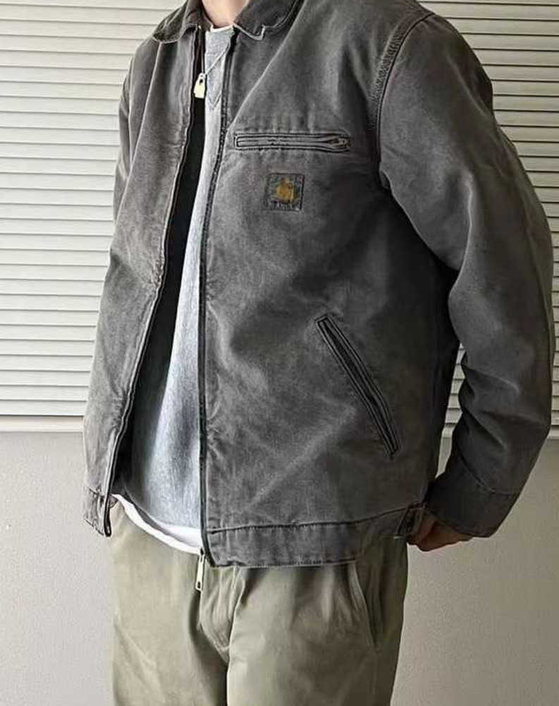 2023 Men's Jackets Work Clothes Fashion Brand Carhart Canvas Washable Wax Dyed Detroit Jacket Coat American Style Workwear Label56, Khaki
2023 Men's Jackets Work Clothes Fashion Brand Carhart Canvas Washable Wax Dyed Detroit Jacket Coat American Style Workwear Label56, Khaki