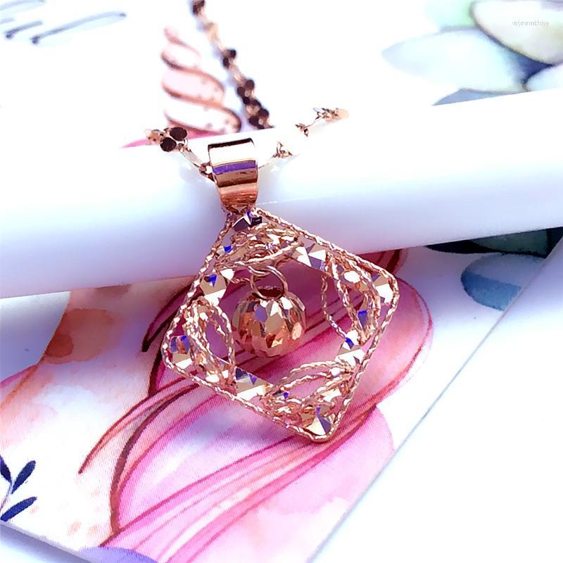 Chains 585 Purple Gold 14K Rose Geometric Openwork Rhombus Necklace For Women Pendant Elegant Sparkling Party Jewelry
Chains 585 Purple Gold 14K Rose Geometric Openwork Rhombus Necklace For Women Pendant Elegant Sparkling Party Jewelry