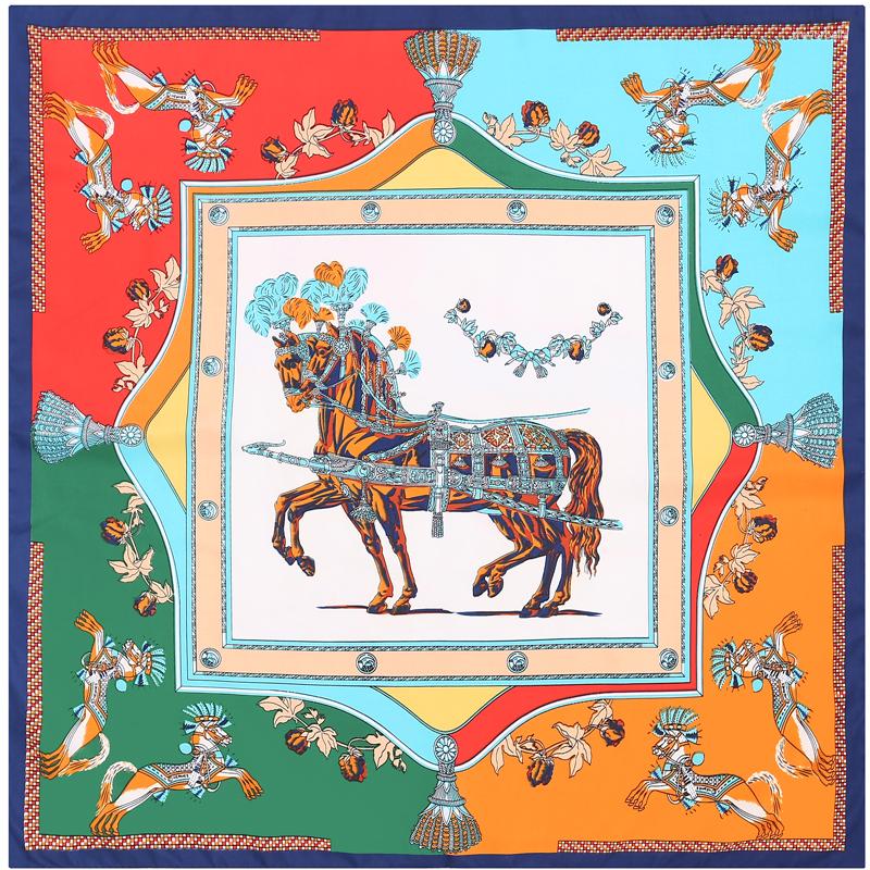 Scarves POBING 70cm Single Horse Print Square Hijab Women Twill Silk Scarf 2023 OL Lady Headband Foulard
Scarves POBING 70cm Single Horse Print Square Hijab Women Twill Silk Scarf 2023 OL Lady Headband Foulard