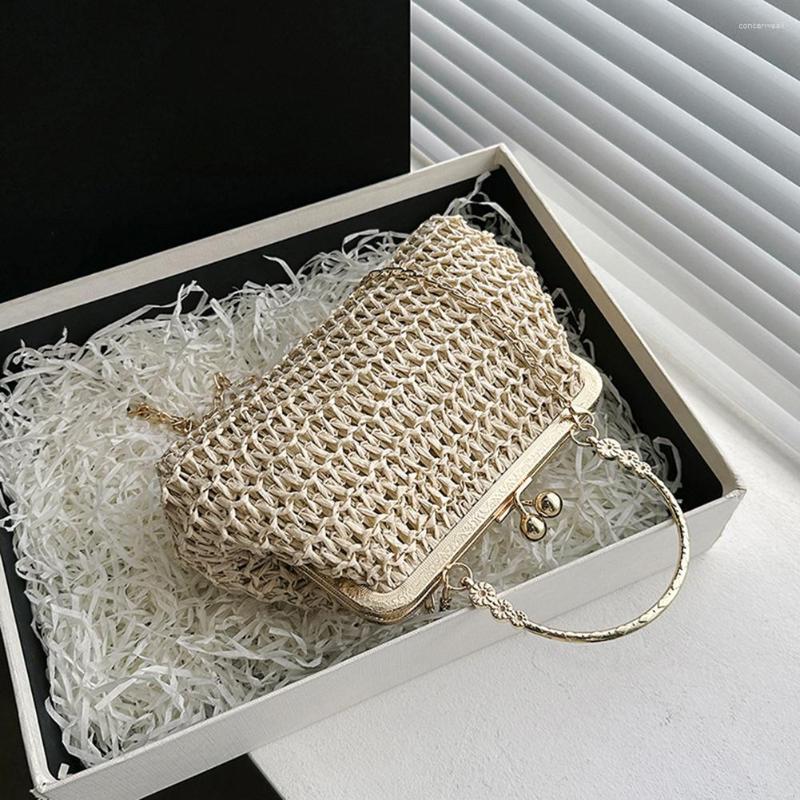 Evening Bags Chain Hand-woven Handbags Summer Shoulder Bag Simple Texture Dinner Party Handmade Casual Elegant Fashion Portable, Beige
Evening Bags Chain Hand-woven Handbags Summer Shoulder Bag Simple Texture Dinner Party Handmade Casual Elegant Fashion Portable, Beige