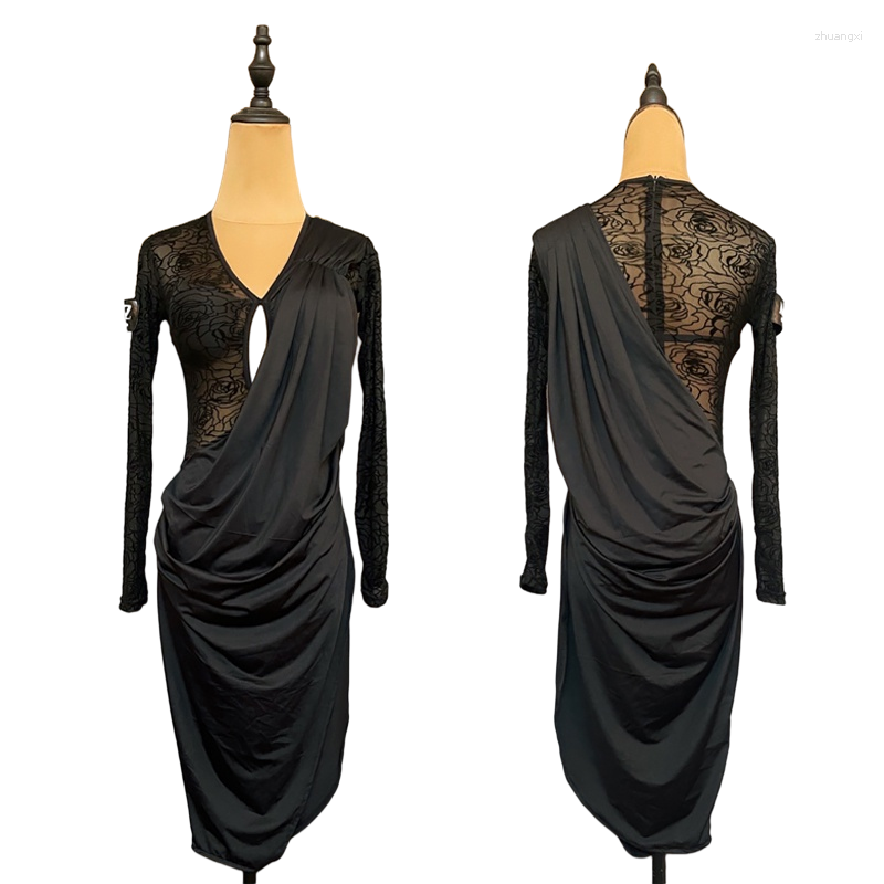 Stage Wear Latin Dance Dress Women See Through Designer Clothes Performance Costume Sexy Tango Dancewear Salsa Dancing Outfit JL2680, Black
Stage Wear Latin Dance Dress Women See Through Designer Clothes Performance Costume Sexy Tango Dancewear Salsa Dancing Outfit JL2680, Black