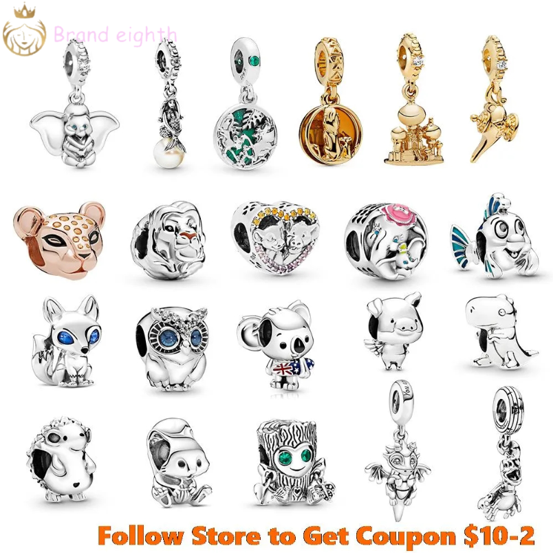 For pandora charms sterling silver beads Wild Stripes Lion Dragon Owl Dumbo Ariel Magic Lamp charmes ciondoli
For pandora charms sterling silver beads Wild Stripes Lion Dragon Owl Dumbo Ariel Magic Lamp charmes ciondoli