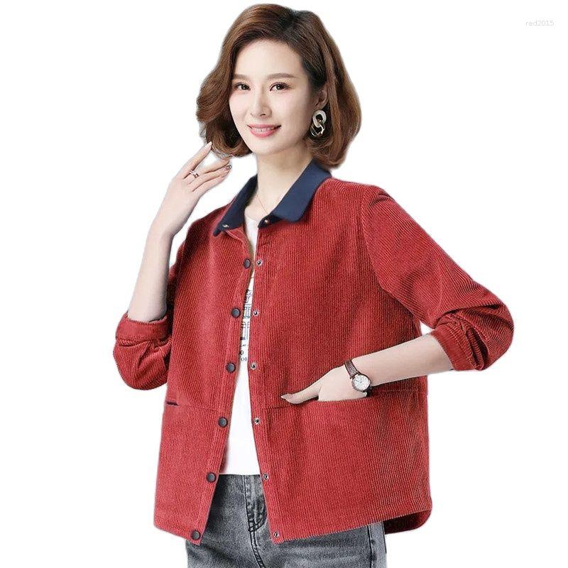Women's Jackets Women Corduroy Jacket 2023 Spring Autumn Short Single-Breasted Casual Loose Female Coat Outwear Thin Tops 4XL Q257, Red
Women's Jackets Women Corduroy Jacket 2023 Spring Autumn Short Single-Breasted Casual Loose Female Coat Outwear Thin Tops 4XL Q257, Red