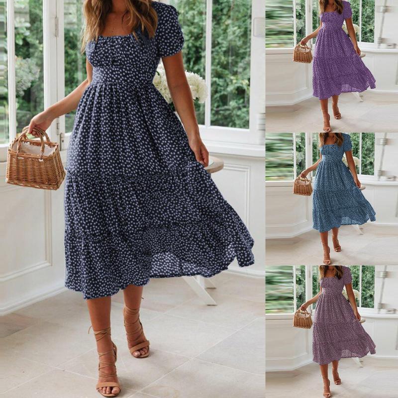 Casual Dresses Women's Summer Dress Flare Sleeve Floral Print Flowy Midi Maxi, Purple
Casual Dresses Women's Summer Dress Flare Sleeve Floral Print Flowy Midi Maxi, Purple