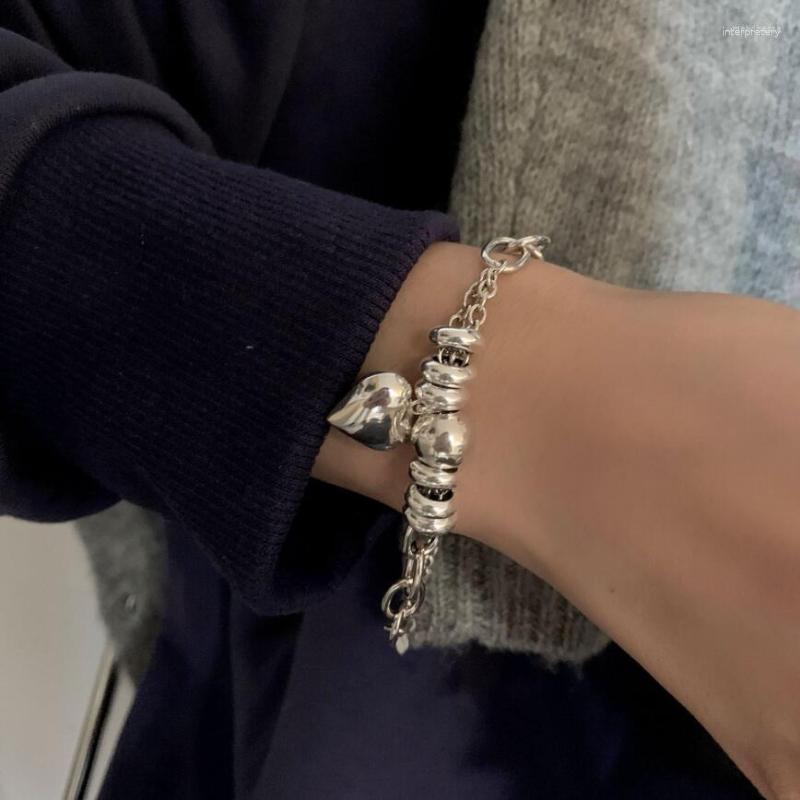 Link Bracelets Ins Retro Heart Round Ball Bracelet For Women Couple Trendy Punk Birthday Party Gift Fine Jewelry SAB177
Link Bracelets Ins Retro Heart Round Ball Bracelet For Women Couple Trendy Punk Birthday Party Gift Fine Jewelry SAB177