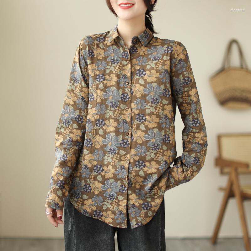 Women's Blouses 2023 Spring Summer Fashion Vintage Print Blouse Shirt Long Sleeve Office Ladies Women Casual Loose Elegant Tops Blusas, Picture shown
Women's Blouses 2023 Spring Summer Fashion Vintage Print Blouse Shirt Long Sleeve Office Ladies Women Casual Loose Elegant Tops Blusas, Picture shown