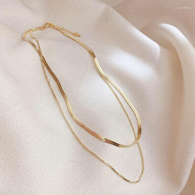 Pendant Necklaces Fashion Double Layers Chain Necklace Women Classic Choker Collares Jewelry Wholesale Gold Colors GiftsPendant
Pendant Necklaces Fashion Double Layers Chain Necklace Women Classic Choker Collares Jewelry Wholesale Gold Colors GiftsPendant