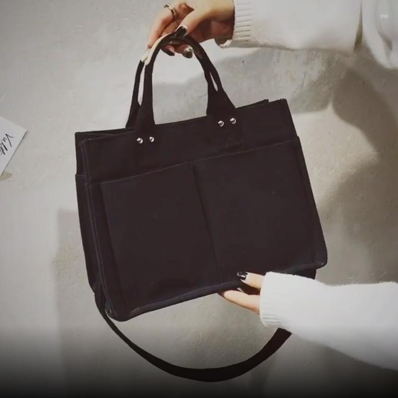 Evening Bags Canvas Handbags Women Shoulder Crossbody Black/White Colors Tote Big Capacity Messenger INS Fashion Style Bolsas
Evening Bags Canvas Handbags Women Shoulder Crossbody Black/White Colors Tote Big Capacity Messenger INS Fashion Style Bolsas
