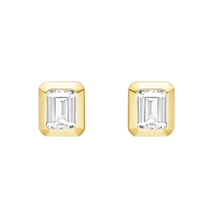 Sterg Sier Stud Earrings Princess Cut 5A Cubic Zirconia | Simple Fashion Jewelry for Women