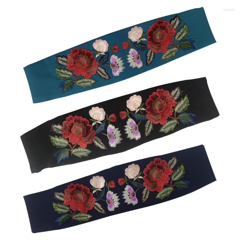 Belts Chinese Hanfu Belt Wide Dress Waistband Flower Embroidery Satin Waist, Black
Belts Chinese Hanfu Belt Wide Dress Waistband Flower Embroidery Satin Waist, Black