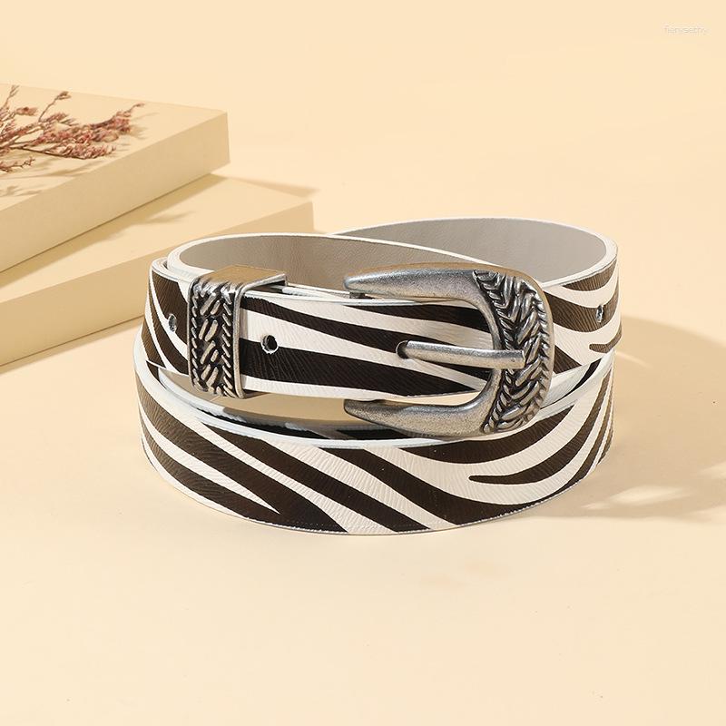 Belts Western Retro Style Zebra Pattern PU 2023 Fashion Carved Pin Buckle Jeans Decorative Thin Belt, Black 
Belts Western Retro Style Zebra Pattern PU 2023 Fashion Carved Pin Buckle Jeans Decorative Thin Belt, Black