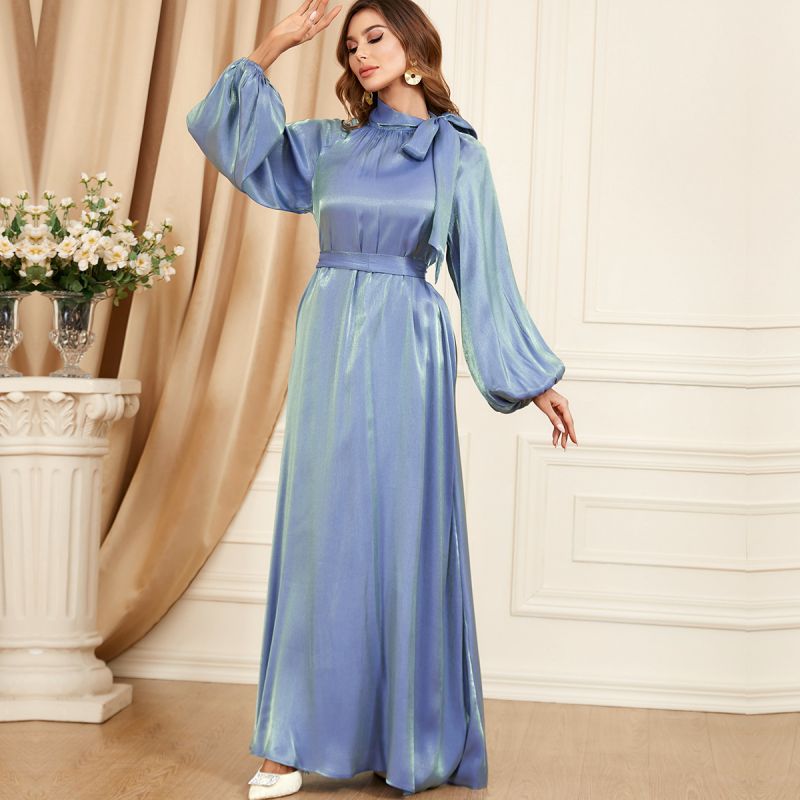 QNPQYX New Evening Party Dress O Neck Elegant Dubai Moroccan Arabic Robe Femme Muslim Women Belt kimono Clothing Dresses abaya Ramadan, Blue
QNPQYX New Evening Party Dress O Neck Elegant Dubai Moroccan Arabic Robe Femme Muslim Women Belt kimono Clothing Dresses abaya Ramadan, Blue