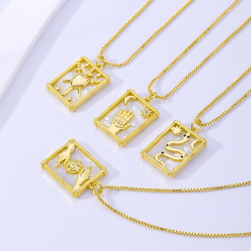 Chains Luxury Square Sun Moon Pendant Necklace For Women Men Gold Plated Hip Hop Greek Mythology Tarot Disk Birthday Gift
Chains Luxury Square Sun Moon Pendant Necklace For Women Men Gold Plated Hip Hop Greek Mythology Tarot Disk Birthday Gift