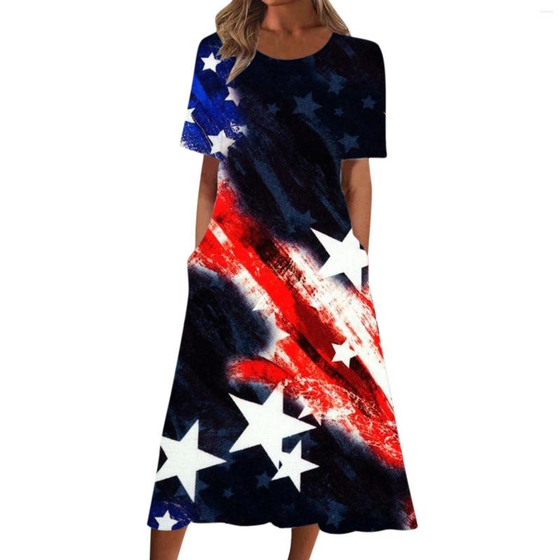 Casual Dresses Women' Summer Print Round Neck Short Sleeve Dress Bohemian With Beach Sleeveless For Women
Casual Dresses Women' Summer Print Round Neck Short Sleeve Dress Bohemian With Beach Sleeveless For Women