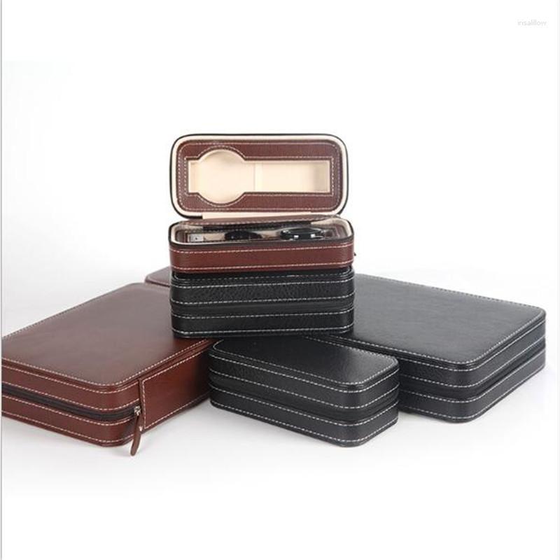 Watch Boxes & Cases 2/4/8 Grids Box Case Portable Zipper PU Leather Holder Jewelry Organizer Boite Montre Deli22
Watch Boxes & Cases 2/4/8 Grids Box Case Portable Zipper PU Leather Holder Jewelry Organizer Boite Montre Deli22