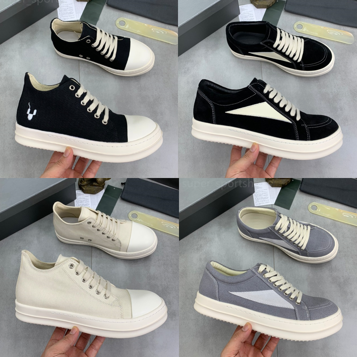 New Rick Owen Casual Shoes Designer Platform Shoes Men Women canvas Trainers Retro Thick Bottom Sneakers With Box 35-47
New Rick Owen Casual Shoes Designer Platform Shoes Men Women canvas Trainers Retro Thick Bottom Sneakers With Box 35-47