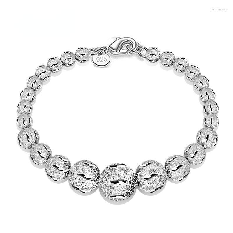 Link Bracelets Chain Magic Chinese Lucky Bead Bracelet 925 Sterling Silver Ball Elegant Woman With Good Quality Lobster Charm Jewelry Raym22
Link Bracelets Chain Magic Chinese Lucky Bead Bracelet 925 Sterling Silver Ball Elegant Woman With Good Quality Lobster Charm Jewelry Raym22