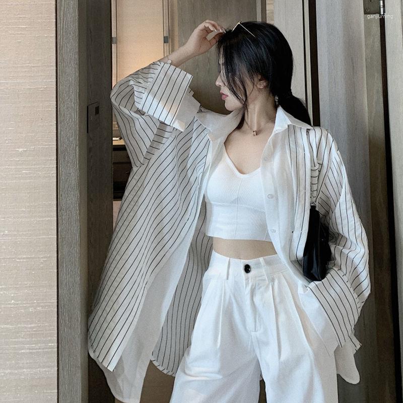 Women' Two Piece Pants Autumn Korean Style Striped Casual Shirt High Waist Wide Leg Tank 3 Pieces Sets Female Retro Long Sleeve Loose Tops, Shirts with tank
Women' Two Piece Pants Autumn Korean Style Striped Casual Shirt High Waist Wide Leg Tank 3 Pieces Sets Female Retro Long Sleeve Loose Tops, Shirts with tank