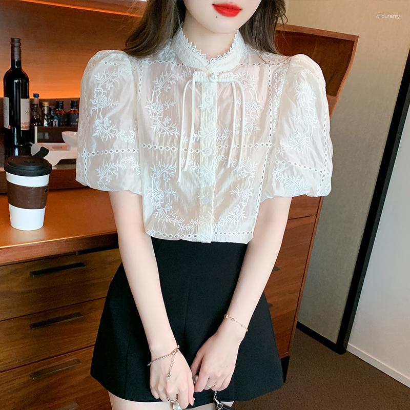 Women' Blouses Elegant Ladies Embroidery Shirts Fashion Women' 2023 Spring Summer Short Sleeve Hollow Out Tops Blusas Mujer, White
Women' Blouses Elegant Ladies Embroidery Shirts Fashion Women' 2023 Spring Summer Short Sleeve Hollow Out Tops Blusas Mujer, White