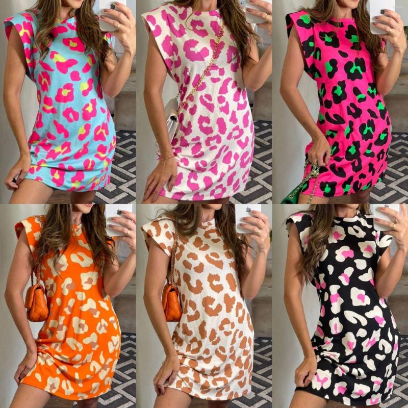 Casual Dresses 2023 Summer Women Leopard Printed Dress O-Neck Short Sleeve Multicolor Mini Sexy Ladies Party Girls Vestidos, Black
Casual Dresses 2023 Summer Women Leopard Printed Dress O-Neck Short Sleeve Multicolor Mini Sexy Ladies Party Girls Vestidos, Black