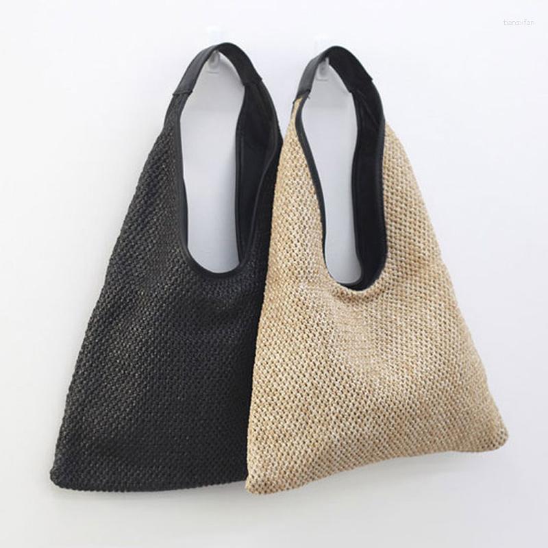 Evening Bags Tote Bag Large Capacity Straw Hand Weave Purses And Handbags Luxury Designer For Women 2023 Fashion Shoulder Beach, Black
Evening Bags Tote Bag Large Capacity Straw Hand Weave Purses And Handbags Luxury Designer For Women 2023 Fashion Shoulder Beach, Black