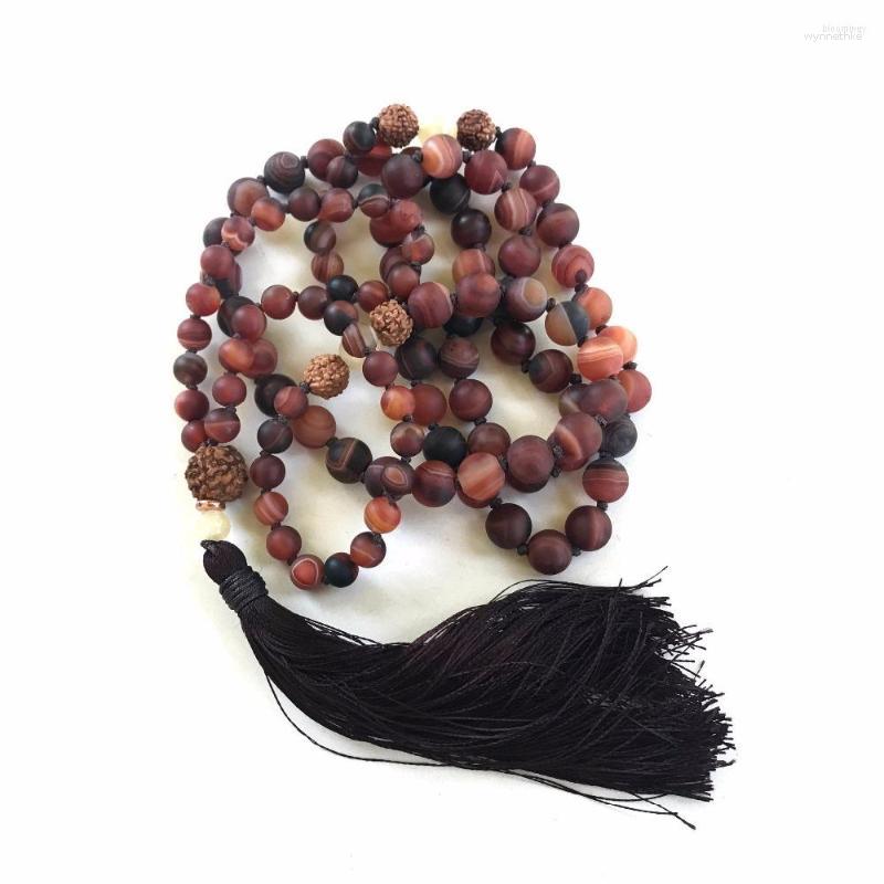 Pendant Necklaces Drop 108 Mala Beads Necklace Rudraksha And Jades Meditation Jewelry Yoga Knotted Tassel
Pendant Necklaces Drop 108 Mala Beads Necklace Rudraksha And Jades Meditation Jewelry Yoga Knotted Tassel