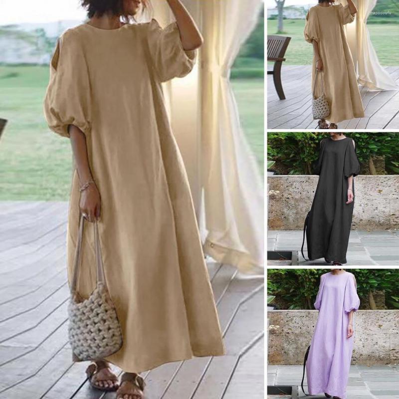 Casual Dresses Ladies Robe Dress Lady Clothing Summer Lantern Sleeve O Neck Solid Color Hollow Out Oversized Daily Wear Ankl, Black
Casual Dresses Ladies Robe Dress Lady Clothing Summer Lantern Sleeve O Neck Solid Color Hollow Out Oversized Daily Wear Ankl, Black