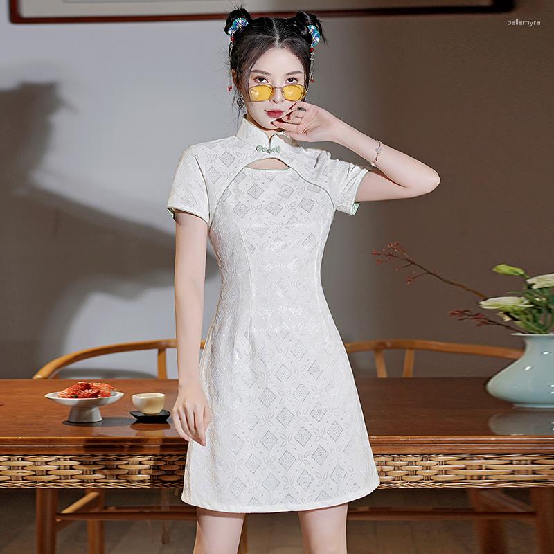 Ethnic Clothing Modern Improved Cheongsam Young Summer Short Sleeve Chinese Qipao Dress CNY
Ethnic Clothing Modern Improved Cheongsam Young Summer Short Sleeve Chinese Qipao Dress CNY