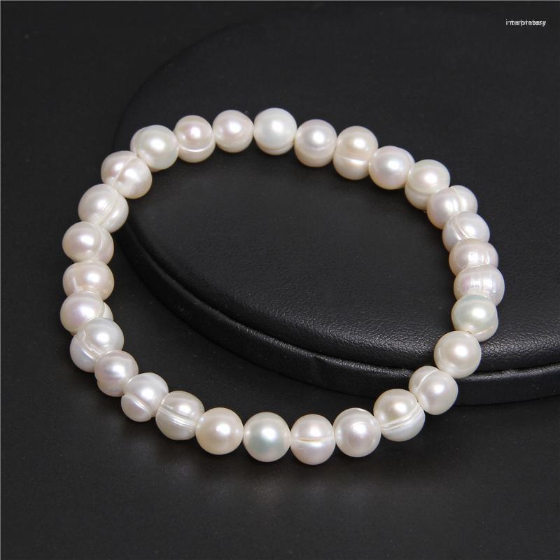 Strand Genuine White Natural Pearls Beads Bracelets Baroque Freshwater Pearl Bracelet For Women Fine Jewelry Elastic Chain Wedding
Strand Genuine White Natural Pearls Beads Bracelets Baroque Freshwater Pearl Bracelet For Women Fine Jewelry Elastic Chain Wedding