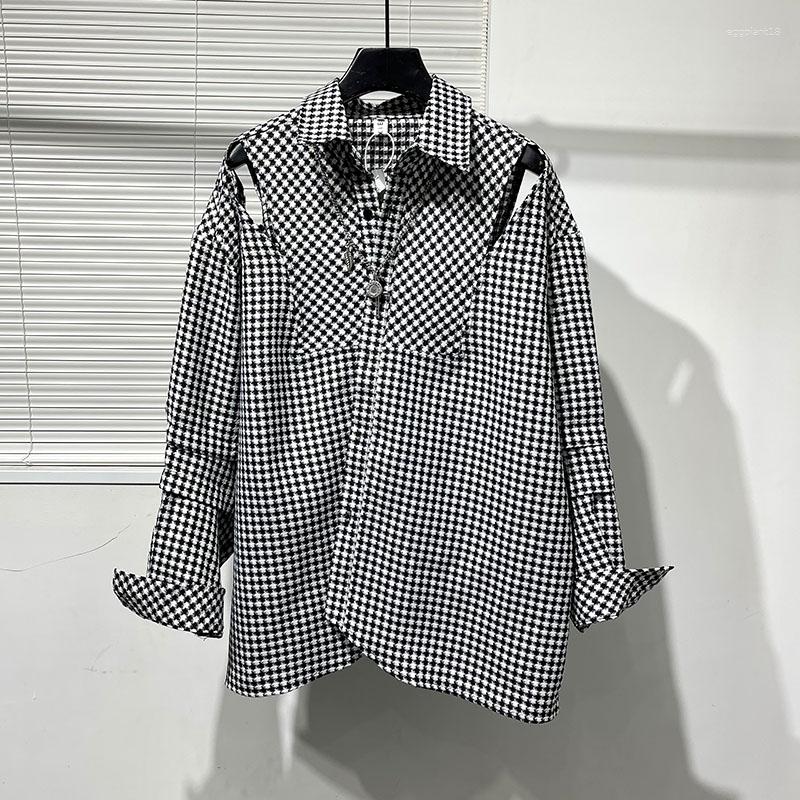 Women's Blouses SuperAen Spring Original Fashion Loose Broken Design Shirt Women Plaid Long Sleeve Oversize Shirts, Khaki
Women's Blouses SuperAen Spring Original Fashion Loose Broken Design Shirt Women Plaid Long Sleeve Oversize Shirts, Khaki