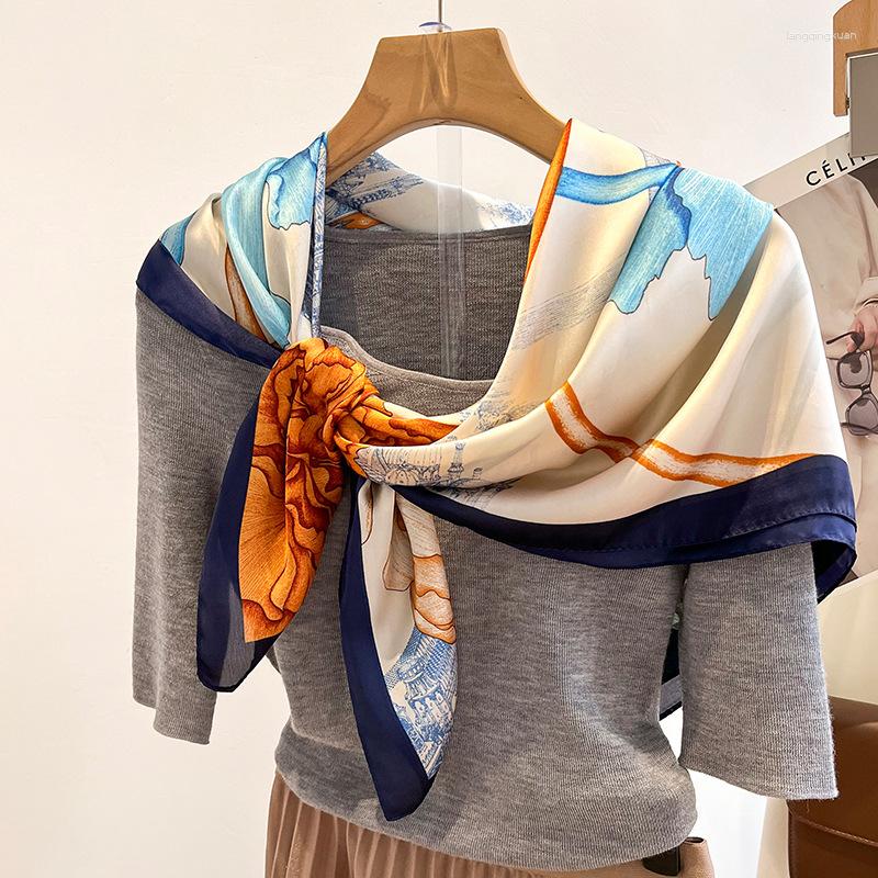 Scarves Summer Fashion Model Silk Hijab 90X90CM For Gift Kerchief Couple Style Sunscreen Shawls 2023 Design Women Square
Scarves Summer Fashion Model Silk Hijab 90X90CM For Gift Kerchief Couple Style Sunscreen Shawls 2023 Design Women Square