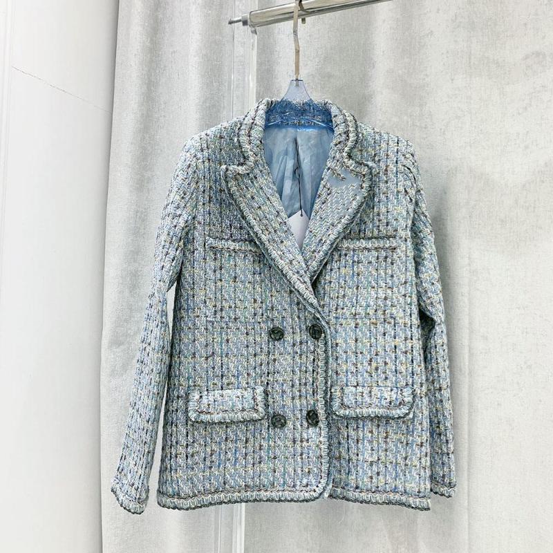 Women' Jackets Women Aqua Blue Tweed Jacket Coat Chic Vintage Woolen Autumn Single Breasted Office Lady Outwear, Picture shown
Women' Jackets Women Aqua Blue Tweed Jacket Coat Chic Vintage Woolen Autumn Single Breasted Office Lady Outwear, Picture shown