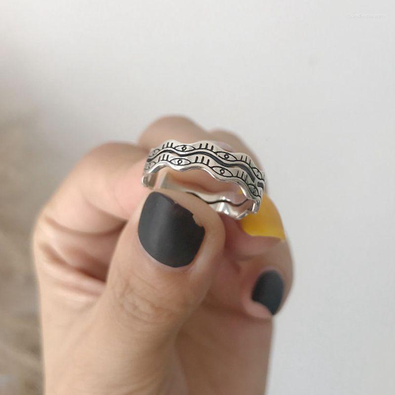 Cluster Rings Silvology 925 Sterling Silver Double Eye Sourcil Vintage Creative Chic 2023 Women's Festival Jewelry Gift
Cluster Rings Silvology 925 Sterling Silver Double Eye Sourcil Vintage Creative Chic 2023 Women's Festival Jewelry Gift