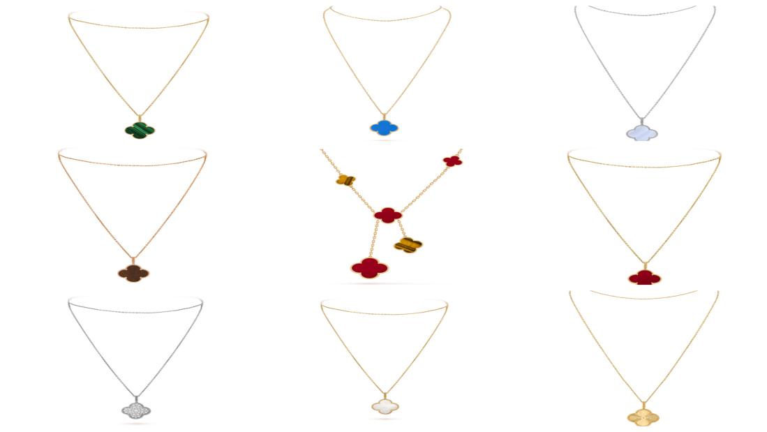 18K Gold Lucky Four Leaf Clover Necklace Ladies Fashion Luxury Pendant High Quality Jewelry Classic Style2104044
18K Gold Lucky Four Leaf Clover Necklace Ladies Fashion Luxury Pendant High Quality Jewelry Classic Style2104044