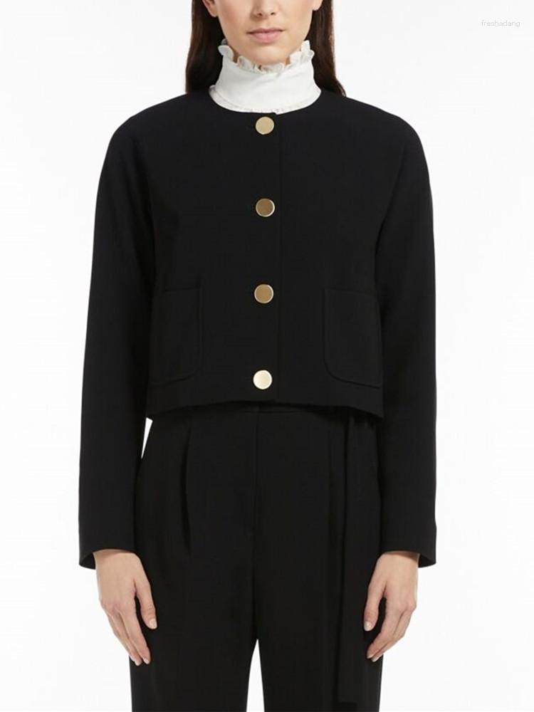 Women' Jackets 2023 Autumn Women O-Neck Single-Breasted Solid Fashion Simple Casual Short Coat
Women' Jackets 2023 Autumn Women O-Neck Single-Breasted Solid Fashion Simple Casual Short Coat