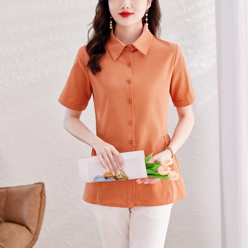 Women' Blouses Arrival Ladies' Shirts For Elegant Style Luxury Women' Button-Down Tops With Graceful Design Spring Summer Blusa, Orange
Women' Blouses Arrival Ladies' Shirts For Elegant Style Luxury Women' Button-Down Tops With Graceful Design Spring Summer Blusa, Orange